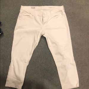 Gap Cropped Jean, White